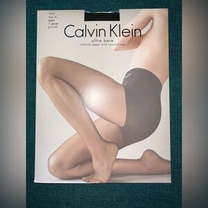 Calvin Klein Ultra Bare Infinite Sheer Control Top Size D 705f BLACK- New